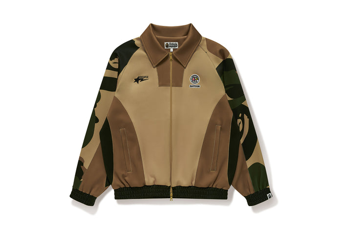 BAPE X KIDSUPER MENS COLOURBLOCK PATCHWORK TRACK JACKET