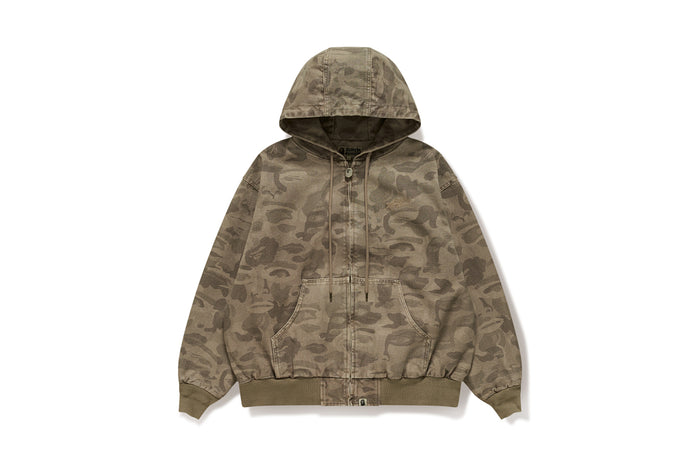 BAPE X KIDSUPER MENS COTTON JACQUARD SOLID CAMO JACKET