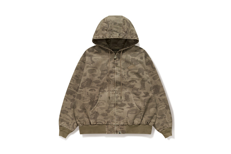 BAPE X KIDSUPER MENS COTTON JACQUARD SOLID CAMO JACKET