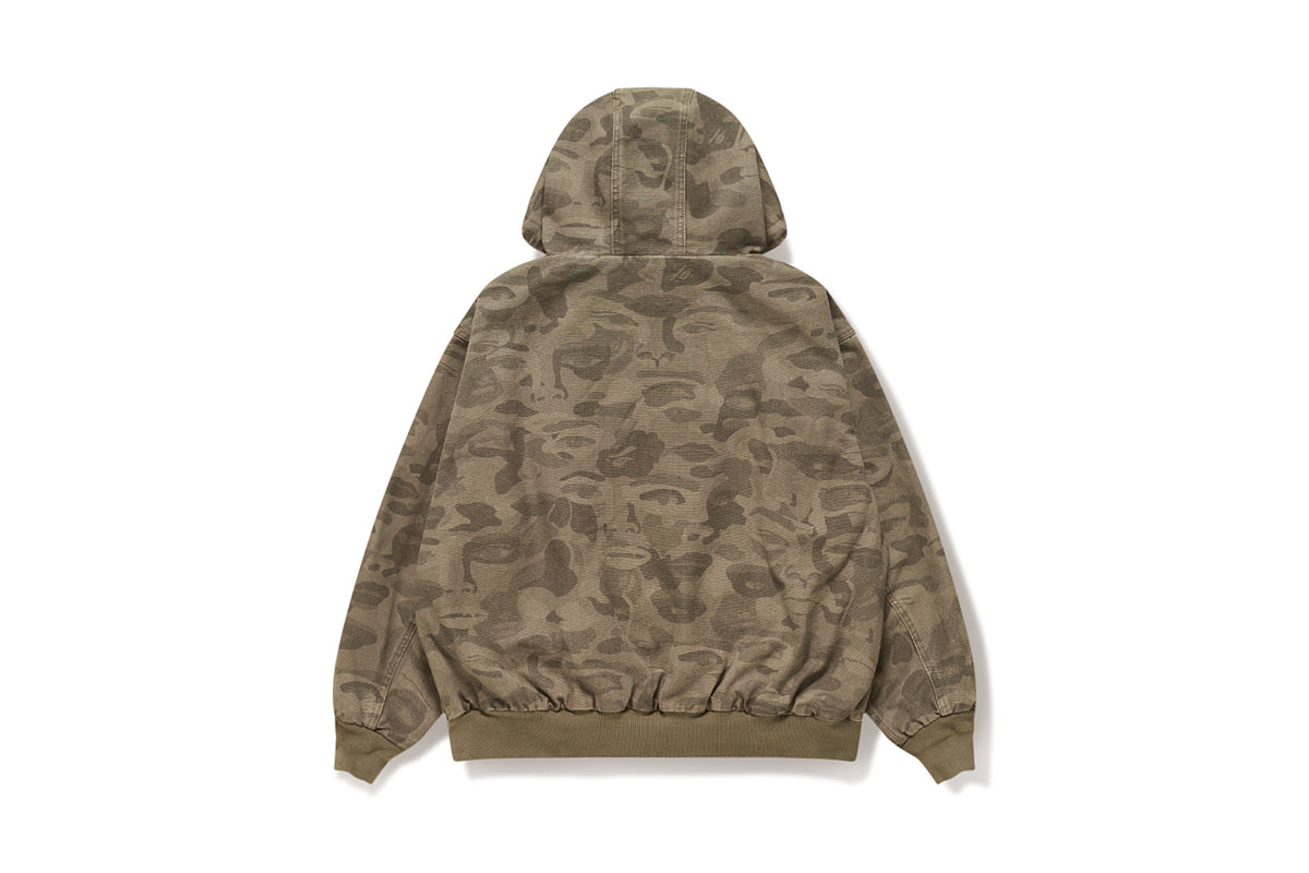 BAPE X KIDSUPER MENS COTTON JACQUARD SOLID CAMO JACKET