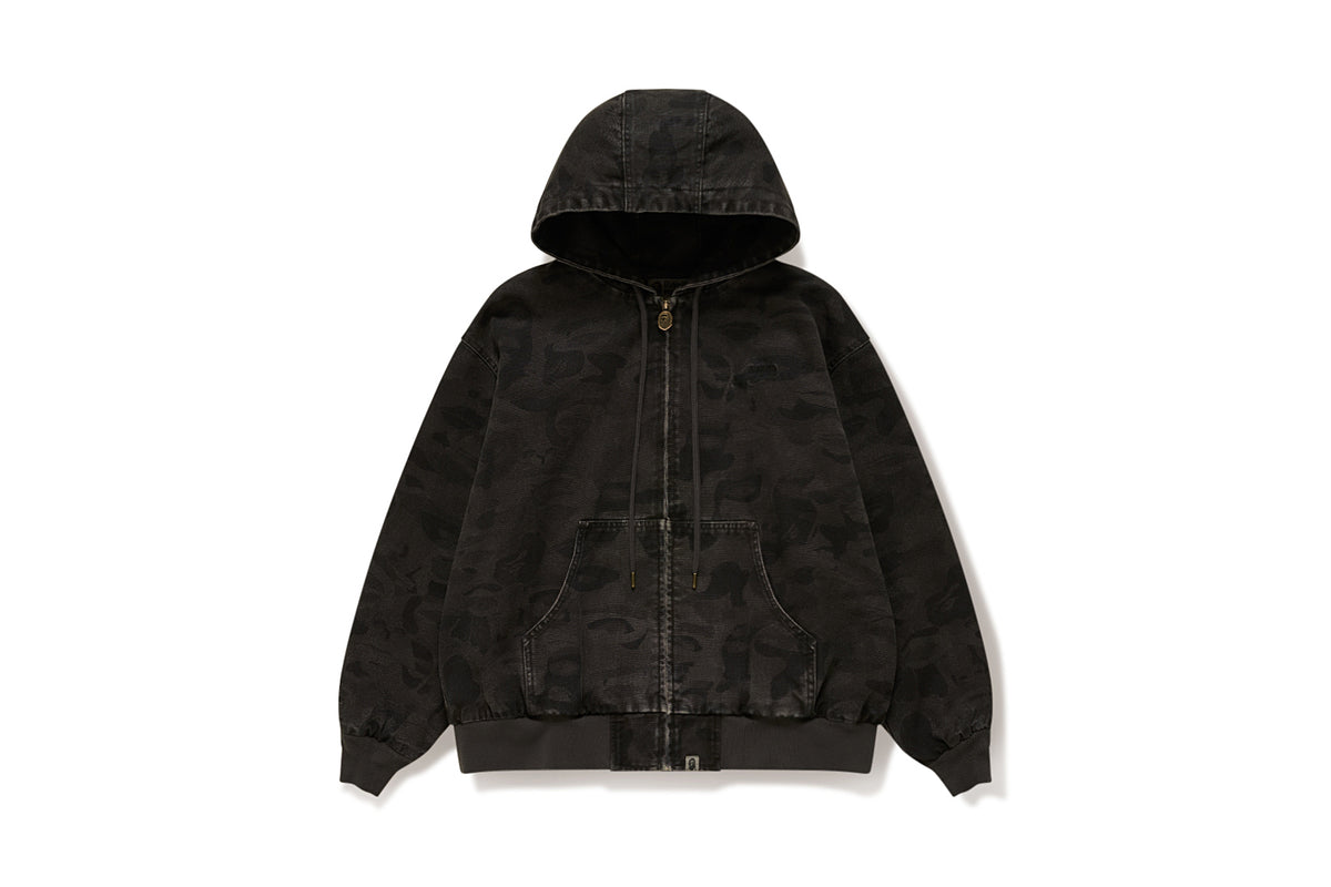 BAPE X KIDSUPER MENS COTTON JACQUARD SOLID CAMO JACKET