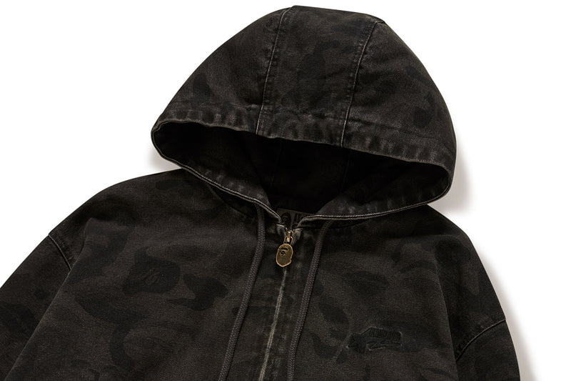 BAPE X KIDSUPER MENS COTTON JACQUARD SOLID CAMO JACKET