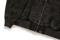 BAPE X KIDSUPER MENS COTTON JACQUARD SOLID CAMO JACKET