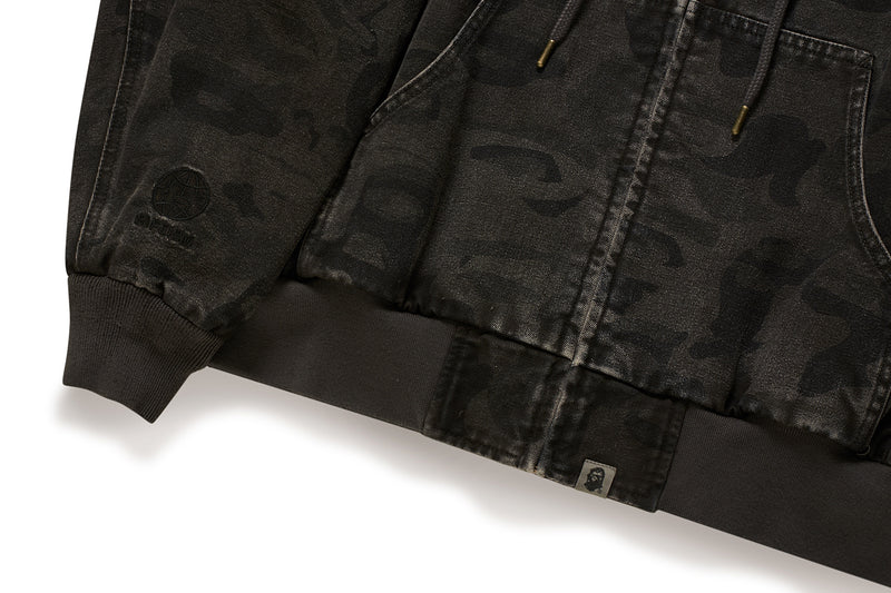 BAPE X KIDSUPER MENS COTTON JACQUARD SOLID CAMO JACKET