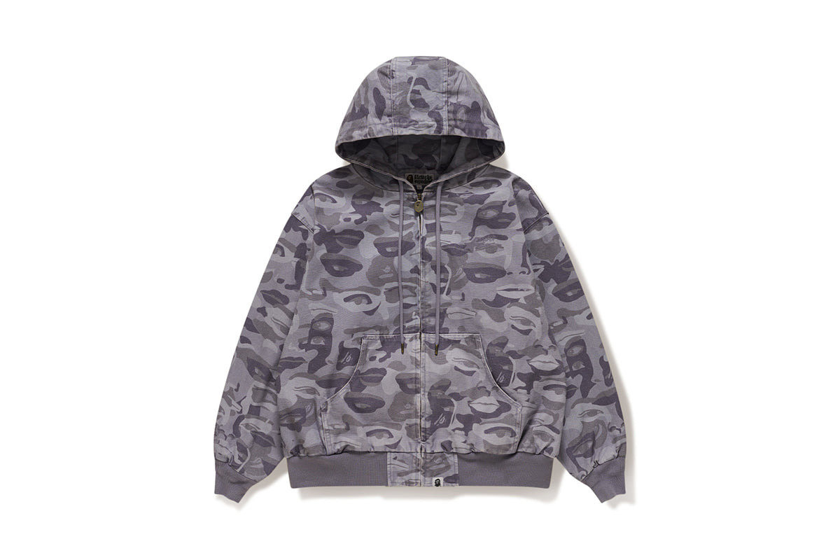 BAPE X KIDSUPER MENS COTTON JACQUARD SOLID CAMO JACKET