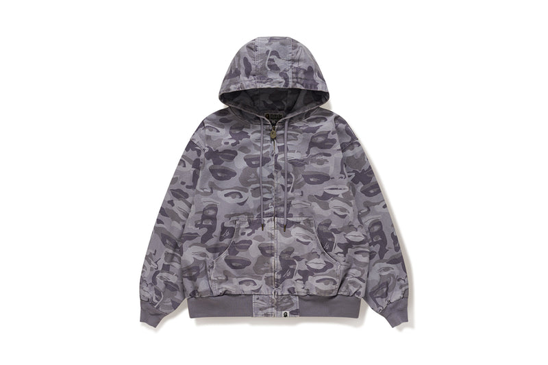 BAPE X KIDSUPER MENS COTTON JACQUARD SOLID CAMO JACKET