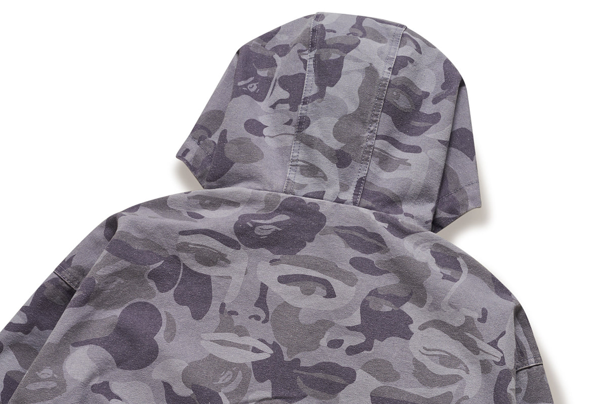 BAPE X KIDSUPER MENS COTTON JACQUARD SOLID CAMO JACKET