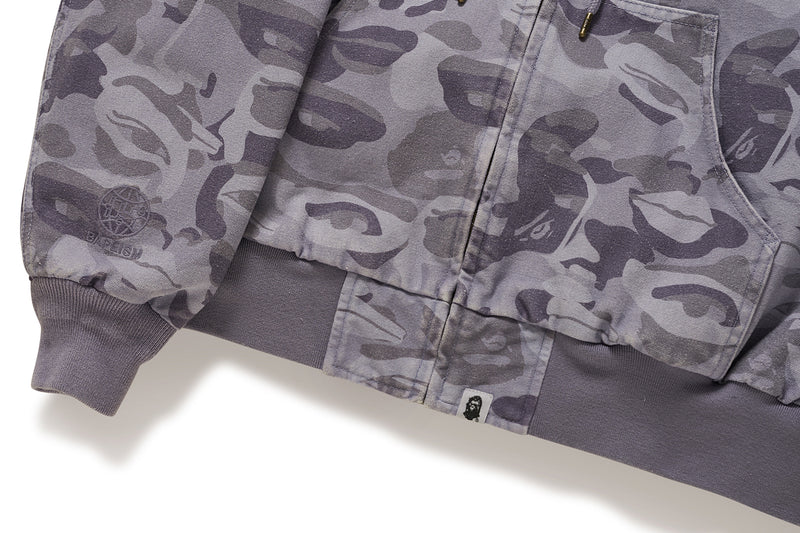 BAPE X KIDSUPER MENS COTTON JACQUARD SOLID CAMO JACKET