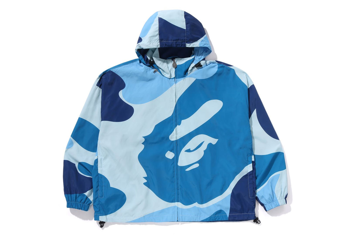 BAPE MENS NYLON CAMO ABC HOODED JACKET