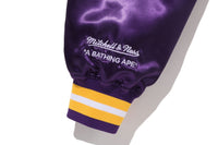 BAPE X M&N NBA - LOS ANGELES LAKERS SATIN JACKET