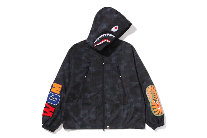 COLOR CAMO REFLECTIVE RIPSTOP SHARK FULL ZIP JACKET