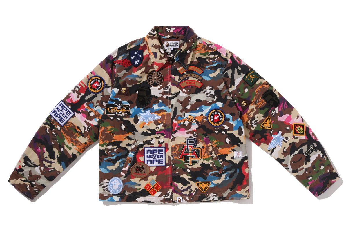 HYBRID CAMO MULTI BADGE JACKET