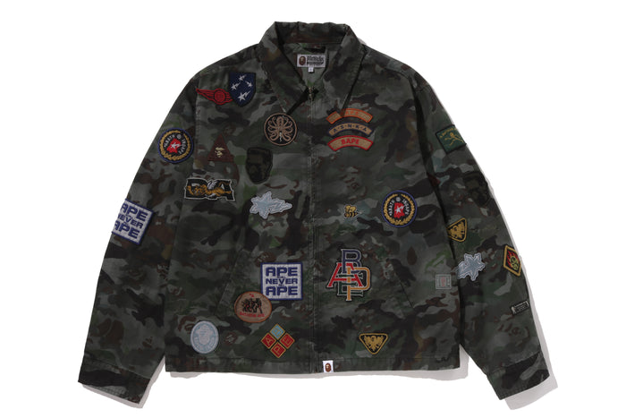 HYBRID CAMO MULTI BADGE JACKET