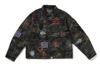 HYBRID CAMO MULTI BADGE JACKET