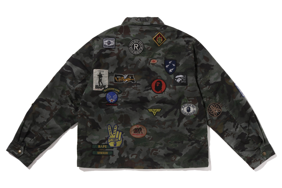 HYBRID CAMO MULTI BADGE JACKET