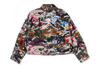 HYBRID CAMO MUTI LOGO BOXY CROPPED JACKET LADIES