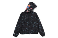 COLOR CAMO SHARK HOODIE JACKET LADIES
