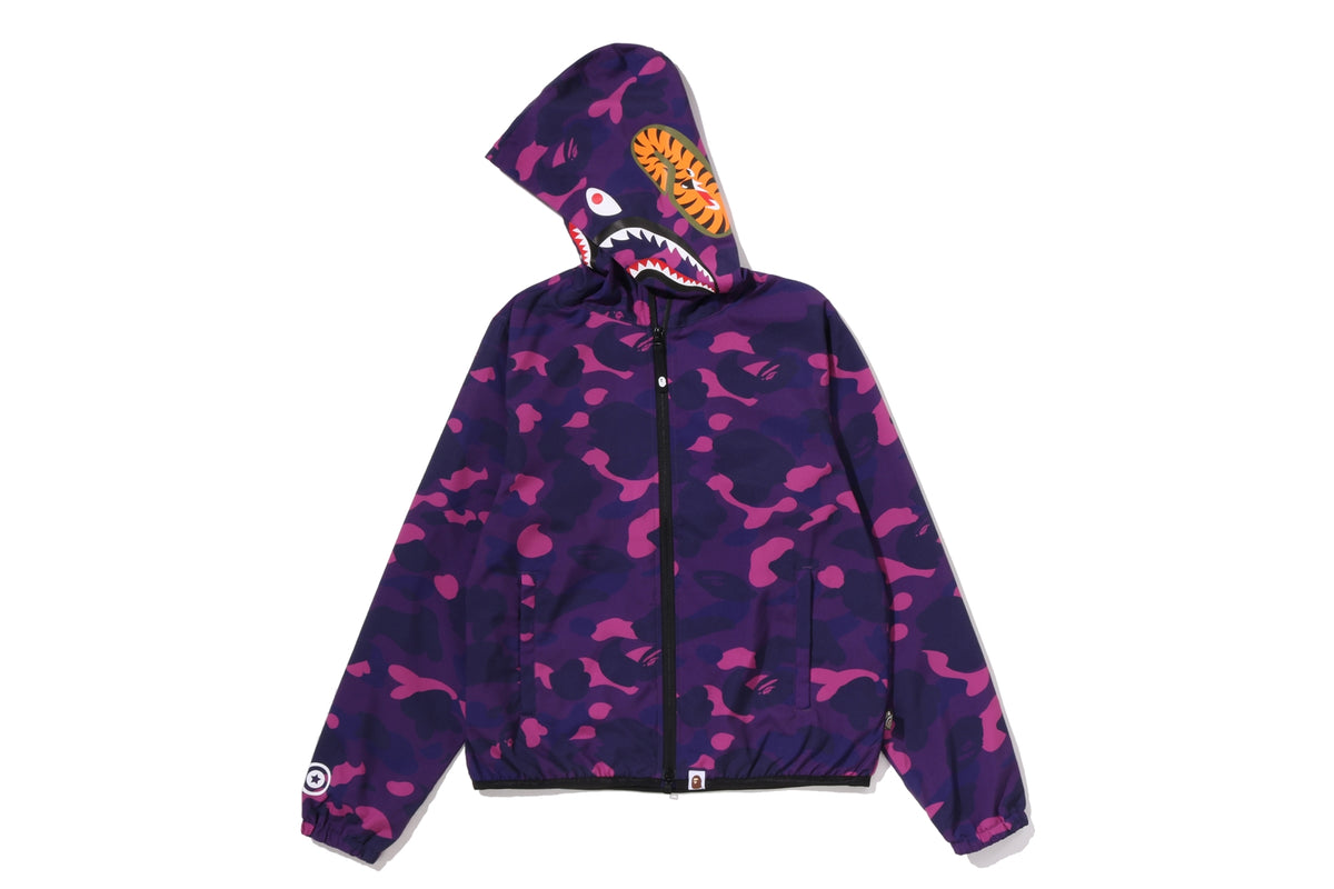 COLOR CAMO SHARK HOODIE JACKET LADIES