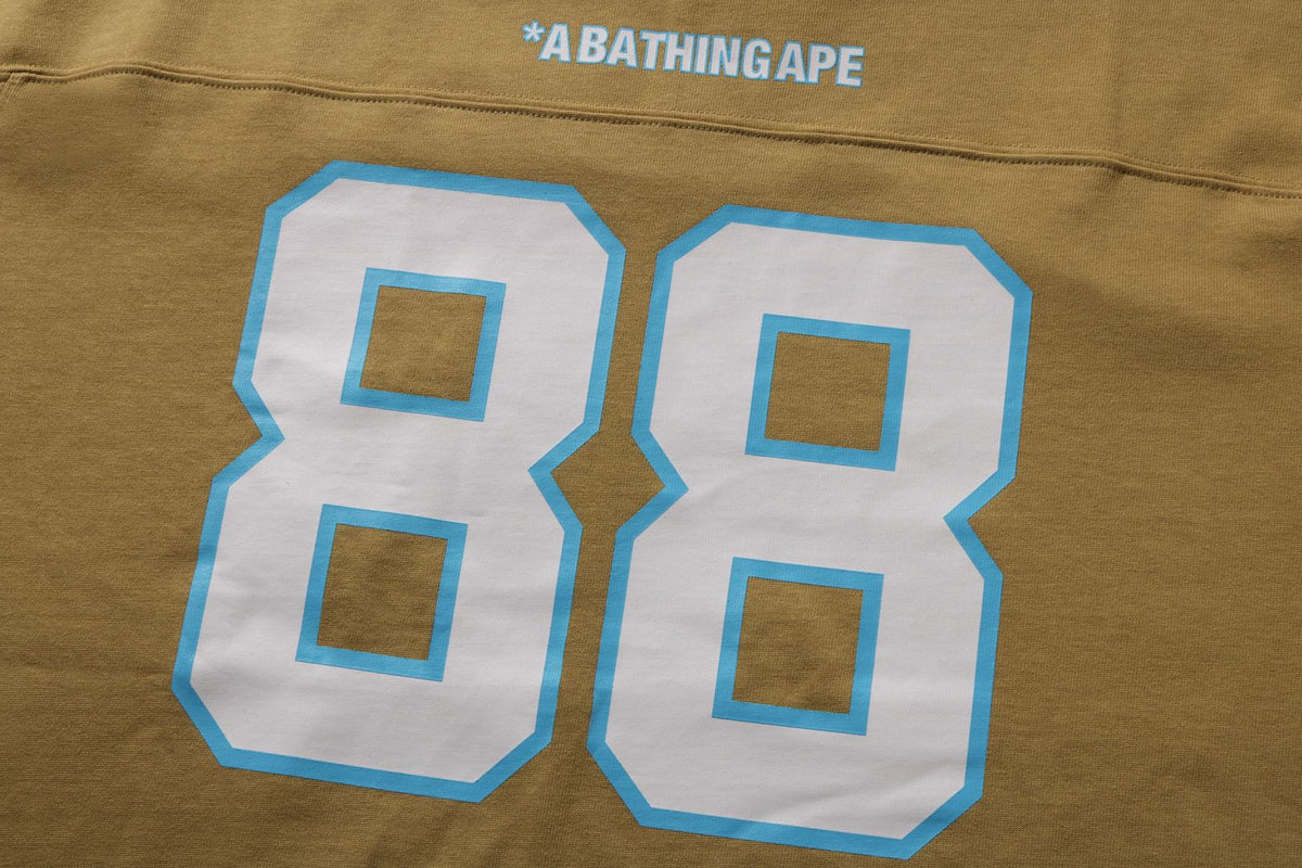 BAPE FOOTBALL RELAXED FIT L/S TEE
