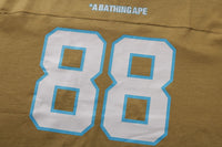 BAPE FOOTBALL RELAXED FIT L/S TEE