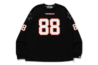 BAPE FOOTBALL RELAXED FIT L/S TEE