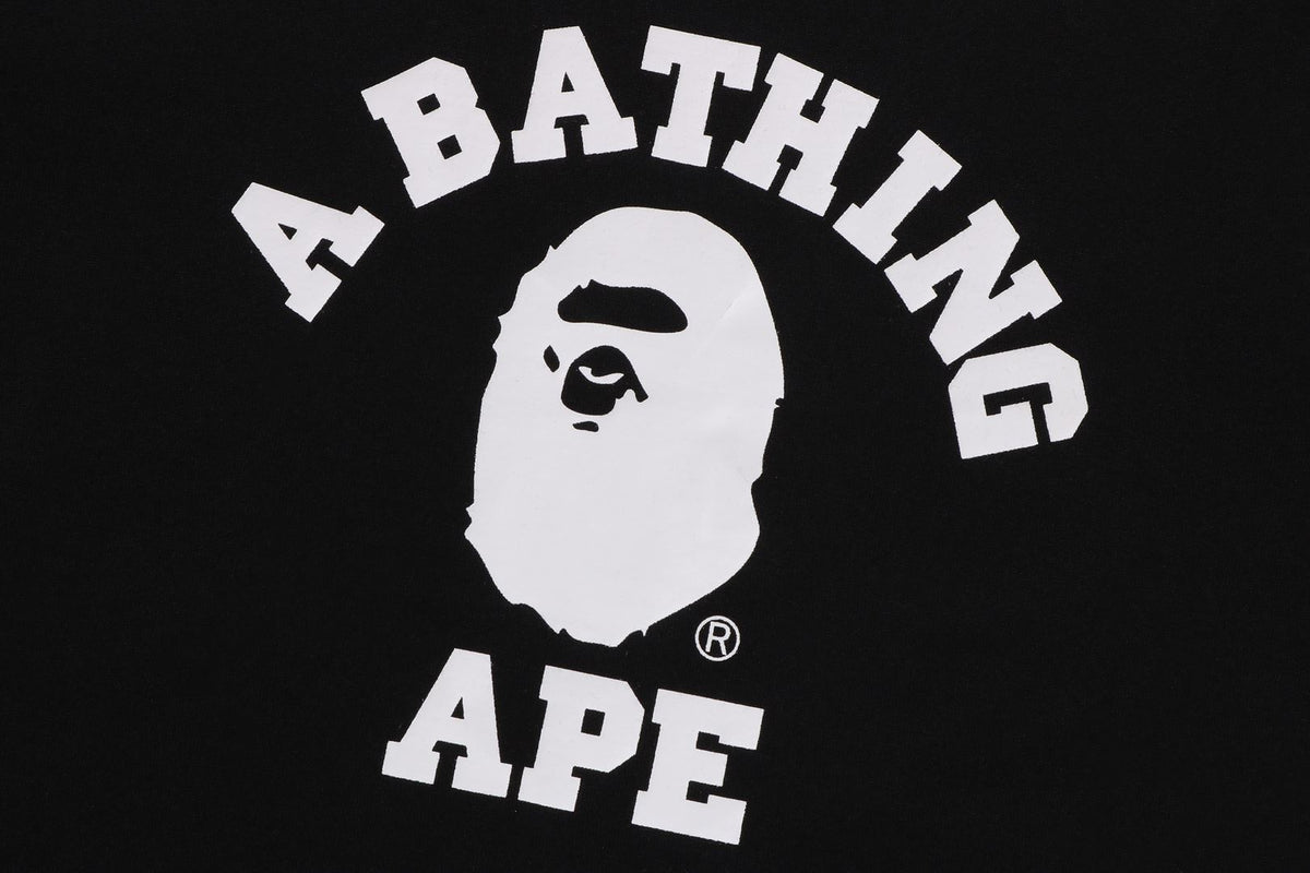 BAPE KIDS ABC CAMO COLLEGE LAYERED SLEEVES L/S T-SHIRT