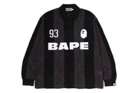 STA STRIPE PATTERN JACQUARD MULTI LOGO RELAXED FIT LS TEE