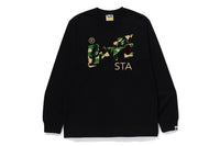 ABC CAMO BAPE STA LS TEE