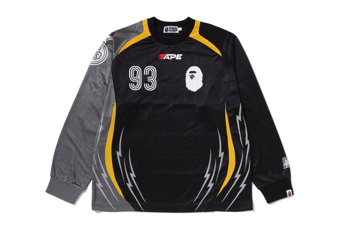 MULTI LOGO RELAXED FIT FOOTBALL LS JERSEY