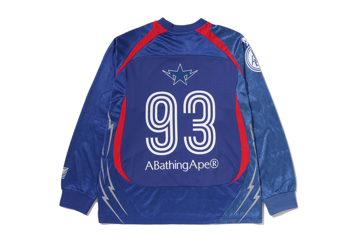 MULTI LOGO RELAXED FIT FOOTBALL LS JERSEY