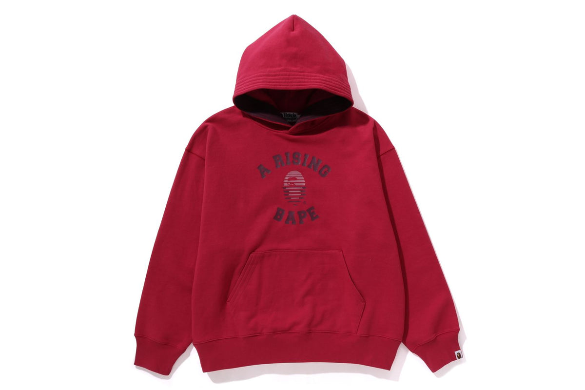 A RISING BAPE PULLOVER HOODIE RELAXED FIT