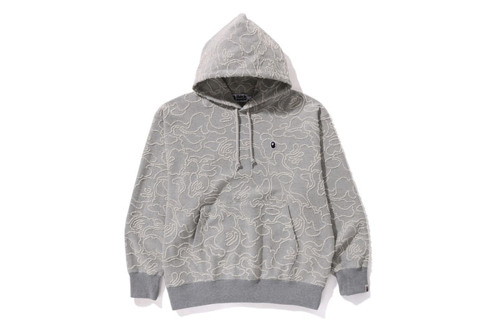 NEON CAMO JACQUARD RELAXED FIT PULLOVER HOODIE