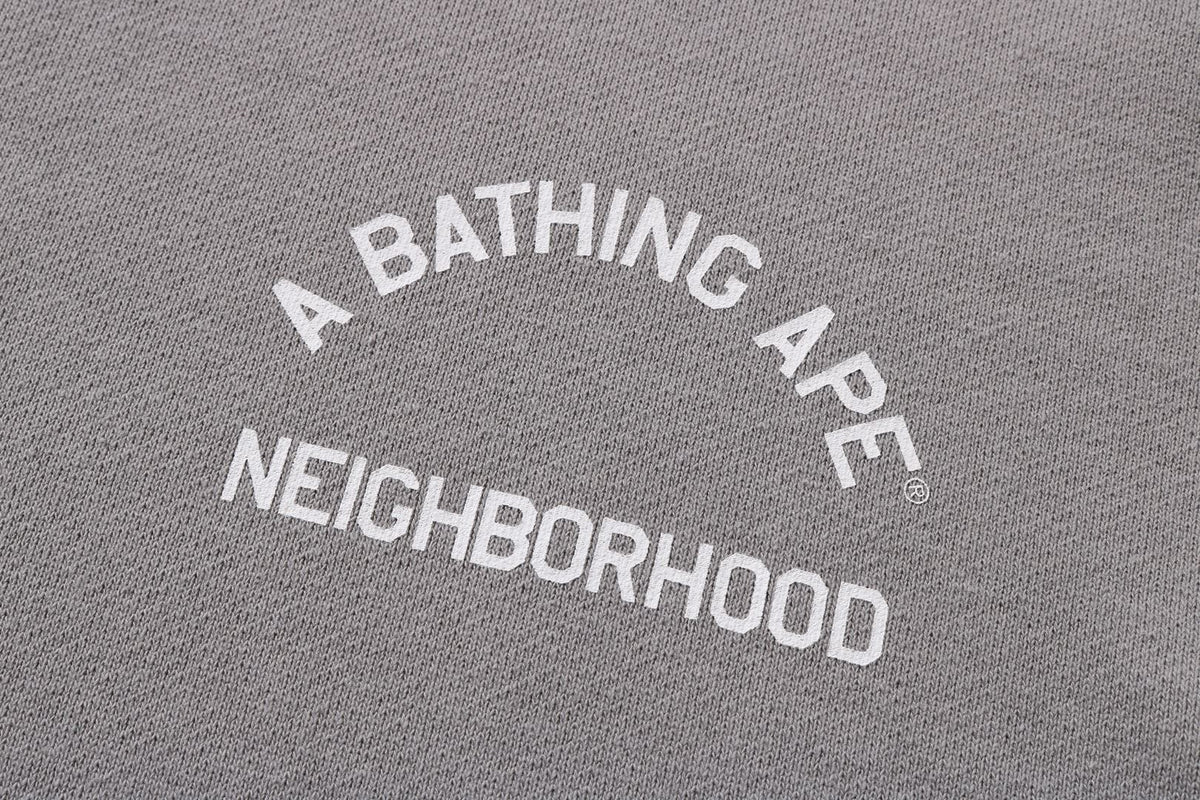 BAPE X NBHD - TWO FACE HALF ZIP PULLOVER HOODIE