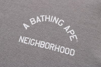 BAPE X NBHD - TWO FACE HALF ZIP PULLOVER HOODIE