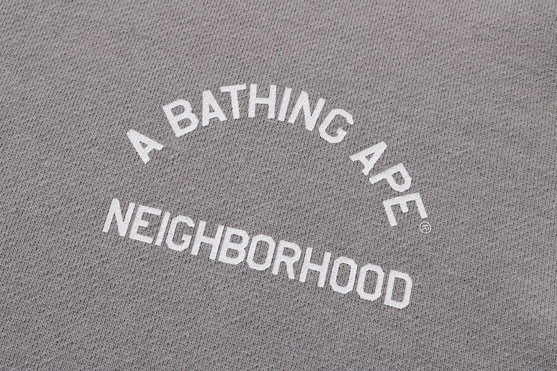 BAPE X NBHD - TWO FACE HALF ZIP PULLOVER HOODIE