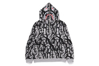 BAPE X NBHD - TRIAL CAMO TWO FACE HALF ZIP PULLOVER HOODIE