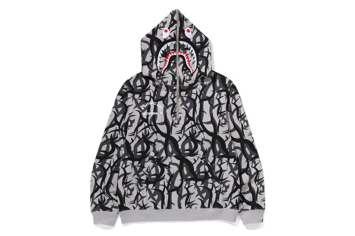 BAPE X NBHD - TRIAL CAMO TWO FACE HALF ZIP PULLOVER HOODIE