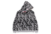 BAPE X NBHD - TRIAL CAMO TWO FACE HALF ZIP PULLOVER HOODIE