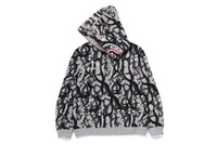 BAPE X NBHD - TRIAL CAMO TWO FACE HALF ZIP PULLOVER HOODIE