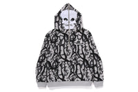 BAPE X NBHD - TRIAL CAMO TWO FACE HALF ZIP PULLOVER HOODIE