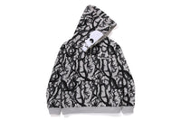 BAPE X NBHD - TRIAL CAMO TWO FACE HALF ZIP PULLOVER HOODIE