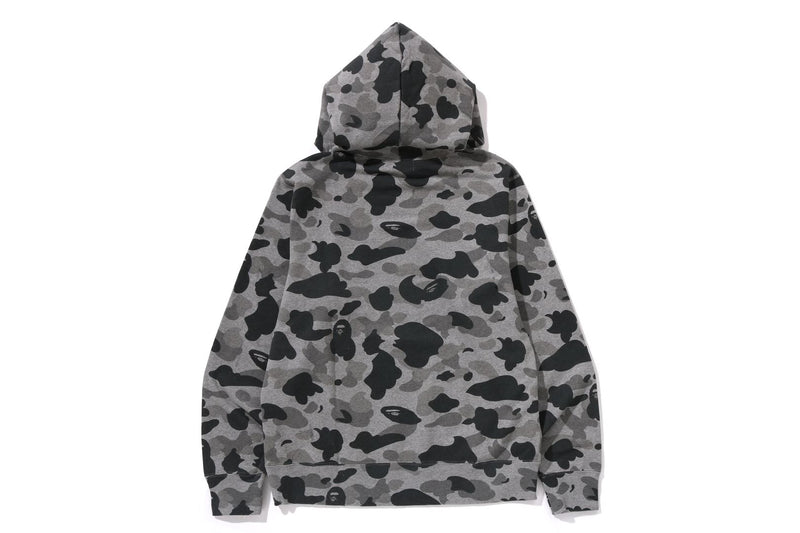 BAPE MENS COTTON GRAY CAMO PULLOVER HOODIE