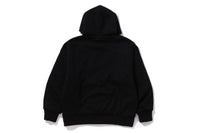 BAPE MENS COTTON HEAD PRINT COLLEGE PUFFY RELAXED FIT PULLOVER HOODIE