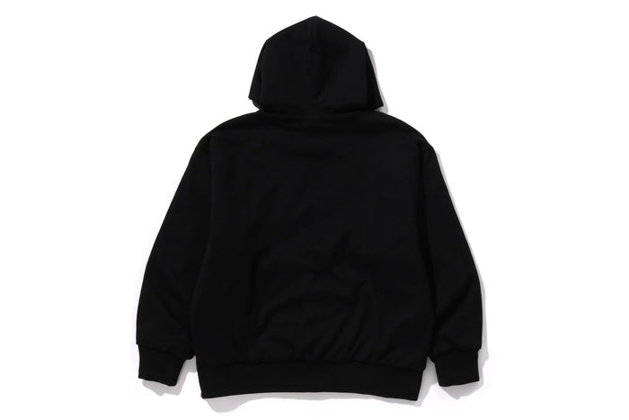 BAPE MENS COTTON HEAD PRINT COLLEGE PUFFY RELAXED FIT PULLOVER HOODIE