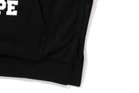 BAPE MENS COTTON HEAD PRINT COLLEGE PUFFY RELAXED FIT PULLOVER HOODIE