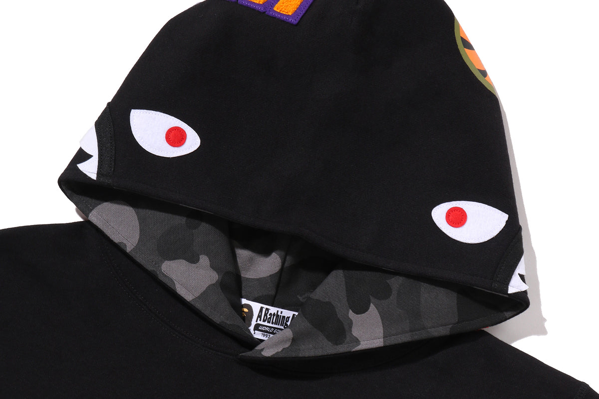 COLOR CAMO SHARK PULLOVER HOODIE
