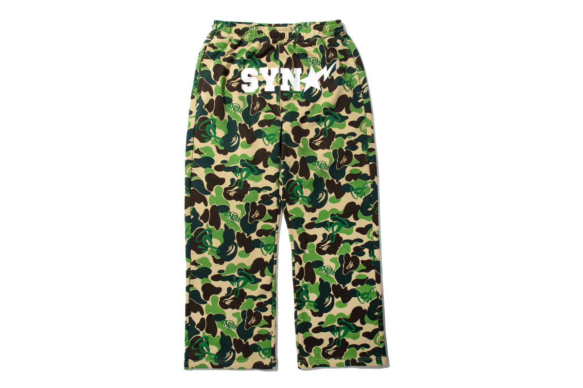 BAPE X SPOTIFY BY CENTRAL CEE CAMO RELAXED FIT SWEATPANTS