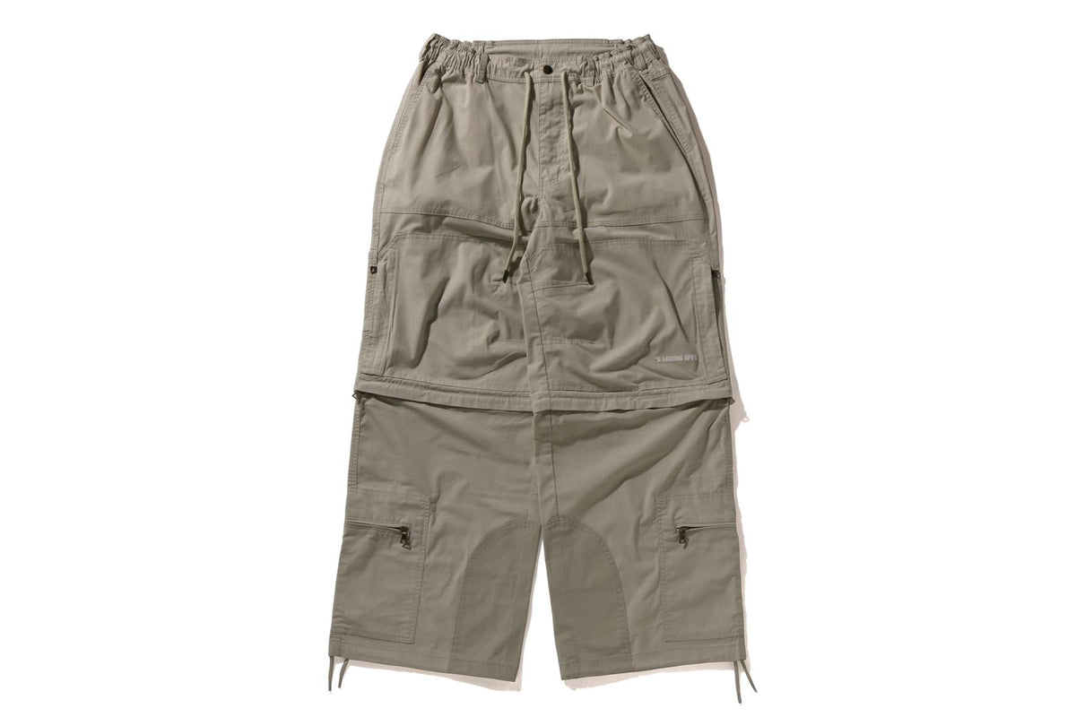 HEAVY WASHED MULTI POCKET RELAXED FIT CARGO PANTS