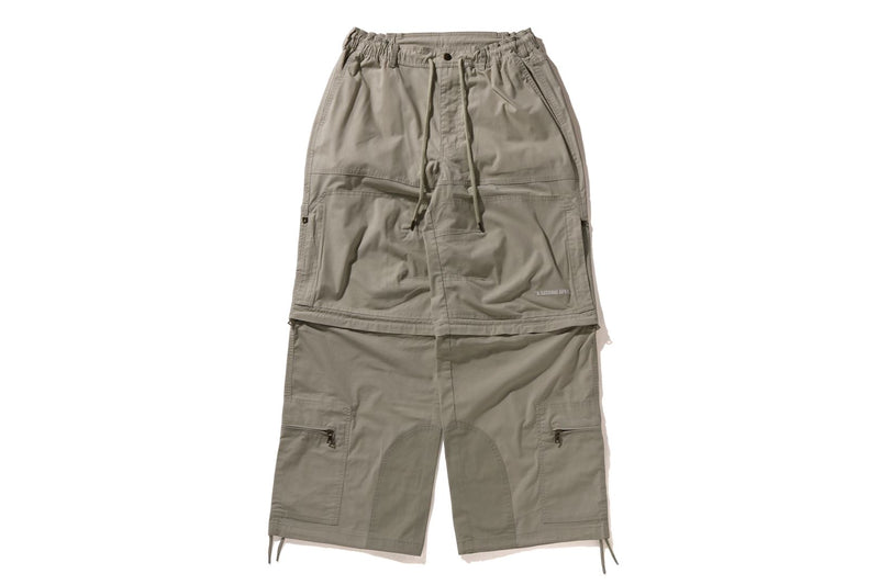 HEAVY WASHED MULTI POCKET RELAXED FIT CARGO PANTS