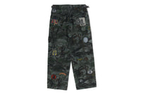 HYBRID CAMO MULTI BADGE CARGO PANTS